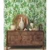 Picture of Watercolor Leaves Peel and Stick Wallpaper - Green