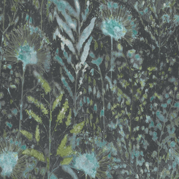 Picture of Dandelion Peel and Stick Wallpaper - Teal