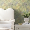 Picture of Jungle Leaf Canopy Peel and Stick Wallpaper - Yellow