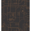 Picture of Star Wars R2D2 Geometric Peel and Stick Wallpaper - Black