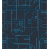 Picture of Star Wars R2D2 Geometric Peel and Stick Wallpaper - Blue