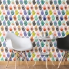 Picture of Hamsa Peel & Stick Wallpaper - Purple