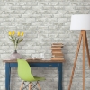 Picture of Brick Peel and Stick Wallpaper - Dusty Grey