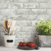 Picture of Brick Peel and Stick Wallpaper - Dusty Grey