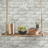 Picture of Brick Peel and Stick Wallpaper - Dusty Grey