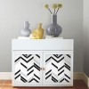 Picture of Chevron Stripe Peel and Stick Wallpaper - Black