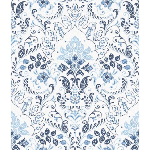 Picture of Persian Damask Peel and Stick Wallpaper - Blue