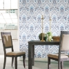 Picture of Persian Damask Peel and Stick Wallpaper - Blue