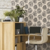 Picture of Batik Jacobean Peel and Stick Wallpaper - Black