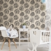 Picture of Batik Jacobean Peel and Stick Wallpaper - Black