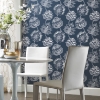 Picture of Batik Jacobean Peel and Stick Wallpaper - Blue