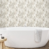 Picture of Wood Hexagon Tile Peel & Stick Wallpaper - Grey