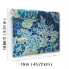 Picture of Waverly Zen Garden Peel and Stick Wallpaper - Blue