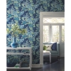 Picture of Waverly Zen Garden Peel and Stick Wallpaper - Blue