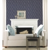 Picture of Waverly Strands Peel and Stick Wallpaper - Navy