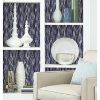 Picture of Waverly Strands Peel and Stick Wallpaper - Navy