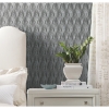 Picture of Waverly Strands Peel and Stick Wallpaper - Grey