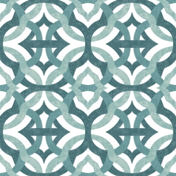 Picture of Waverly Tipton Peel and Stick Wallpaper - Teal