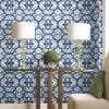 Picture of Waverly Tipton Peel and Stick Wallpaper - Blue