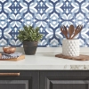 Picture of Waverly Tipton Peel and Stick Wallpaper - Blue