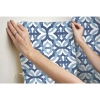 Picture of Waverly Tipton Peel and Stick Wallpaper - Blue