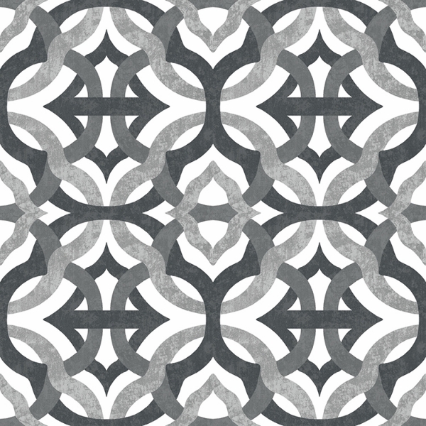 Picture of Waverly Tipton Peel and Stick Wallpaper - Grey