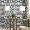 Picture of Waverly Tipton Peel and Stick Wallpaper - Grey