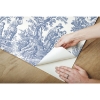 Picture of Waverly Country Life Toile Peel and Stick Wallpaper - Blue