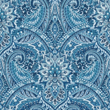 Picture of Waverly Swept Away Peel and Stick Wallpaper - Blue