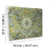 Picture of Waverly Swept Away Peel and Stick Wallpaper - Green