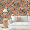 Picture of Waverly Herd Together Peel and Stick Wallpaper - Orange