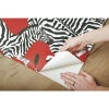 Picture of Waverly Herd Together Peel and Stick Wallpaper - Red