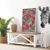 Picture of Waverly Herd Together Peel and Stick Wallpaper - Red