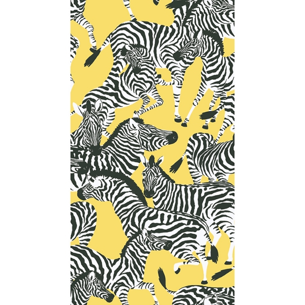 Picture of Waverly Herd Together Peel and Stick Wallpaper - Yellow