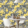 Picture of Waverly Herd Together Peel and Stick Wallpaper - Yellow