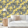 Picture of Waverly Herd Together Peel and Stick Wallpaper - Yellow