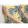 Picture of Waverly Herd Together Peel and Stick Wallpaper - Yellow