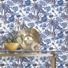 Picture of Waverly Exotic Curiosity Peel and Stick Wallpaper - Blue