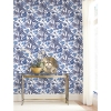 Picture of Waverly Exotic Curiosity Peel and Stick Wallpaper - Blue