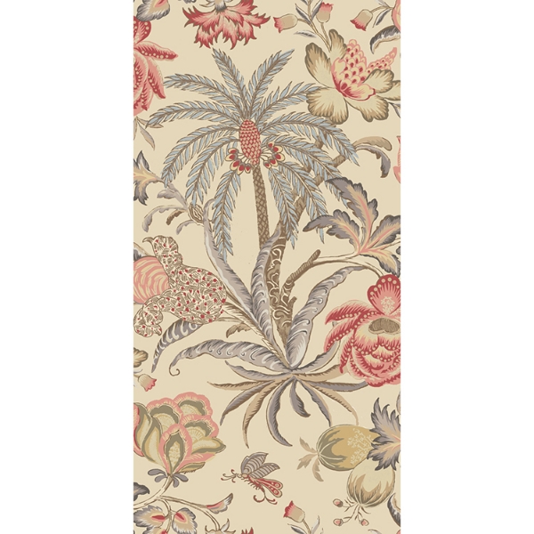 Picture of Waverly Exotic Curiosity Peel and Stick Wallpaper - Taupe