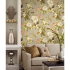 Picture of Waverly Live Artfully Peel and Stick Wallpaper - Taupe