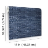 Picture of Waverly Tabby Peel and Stick Wallpaper - Dark Blue