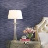 Picture of Waverly Tabby Peel and Stick Wallpaper - Dark Blue