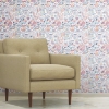 Picture of Mod Faces Peel & Stick Wallpaper - Pink