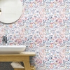 Picture of Mod Faces Peel & Stick Wallpaper - Pink