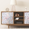 Picture of Mod Faces Peel & Stick Wallpaper - Pink