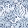 Picture of Asian Waves Peel & Stick Wallpaper - Blue