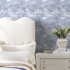 Picture of Asian Waves Peel & Stick Wallpaper - Blue