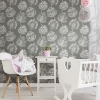 Picture of Batik Jacobean Peel and Stick Wallpaper - Grey