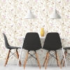 Picture of Butterfly Sketch Peel and Stick Wallpaper - Pink with Metallic